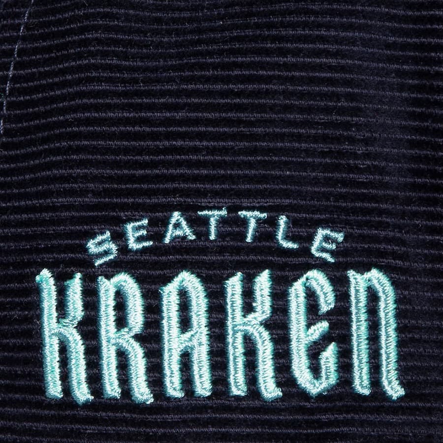 Бейсболка Mitchell & Ness Navy Seattle Kraken All Directions Corduroy Snapback Hat