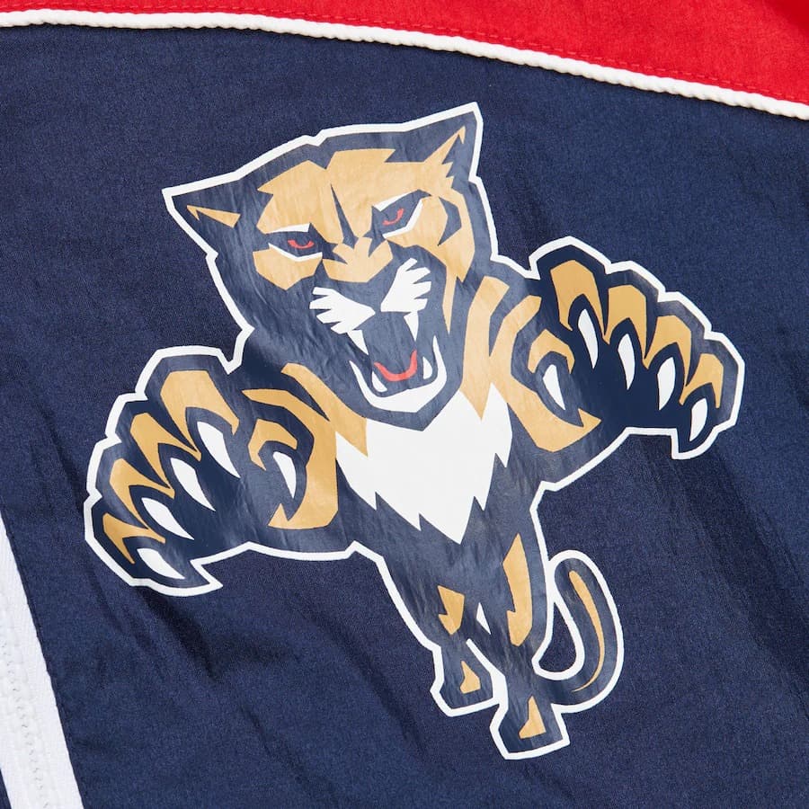 Ветровка с капюшоном Mitchell & Ness Navy Florida Panthers Big Shot Premium Winbreaker Full-Zip Jacket