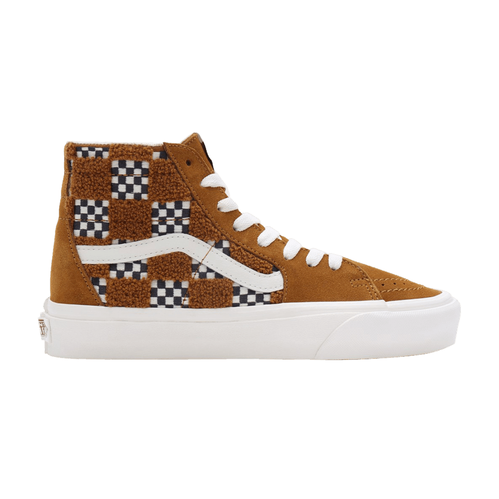 Vans Sk8-Hi Tapered 'Tufted Check - Golden Brown'