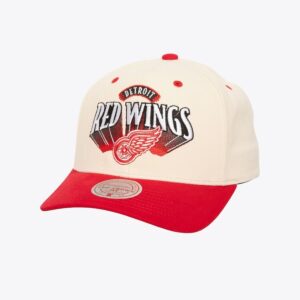 Mitchell-Ness-Cream-Detroit-Red-Wings-Vintage-Hockey-Horizon-Pro-Crown-Snapback-Hat-300x300