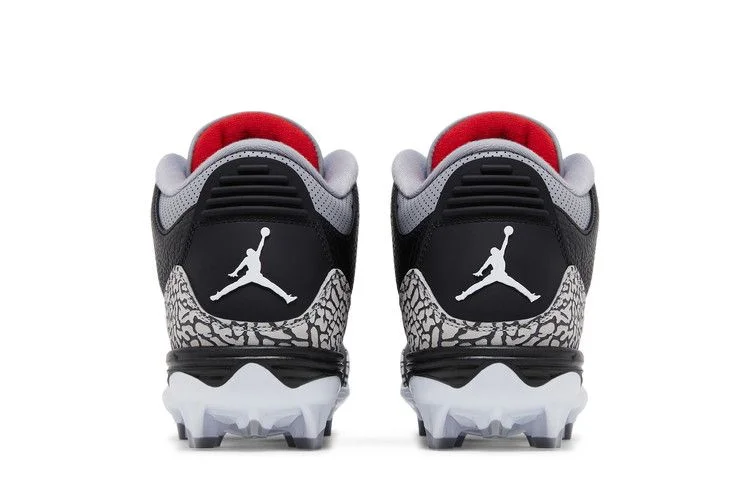 Кроссовки Air Jordan 3 Retro TD Cleat 'Black Cement'