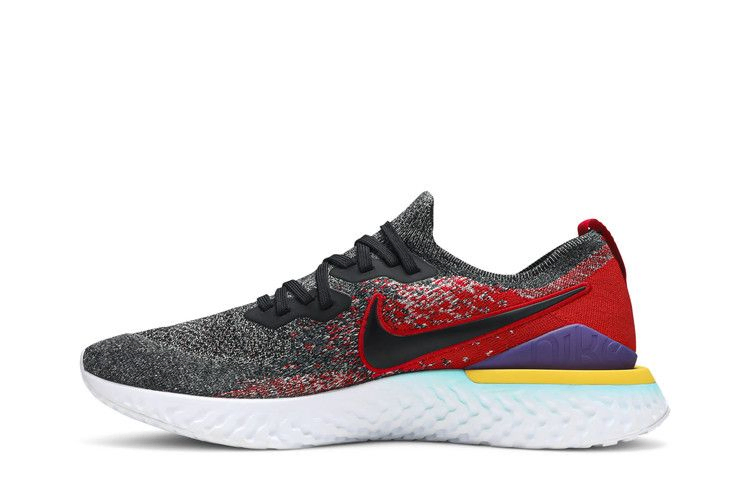Кроссовки Nike Epic React Flyknit 2 'Black University Red'