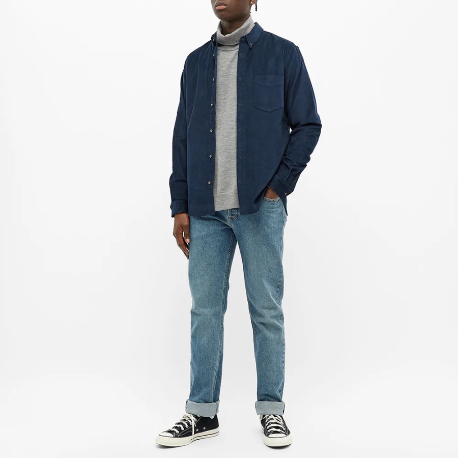 Рубашка A.P.C. Serge Shirt Navy Blue