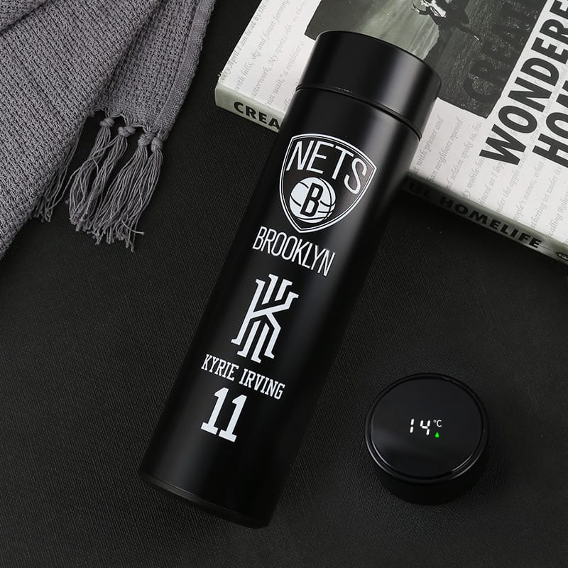 Бутылка для воды Jinduo Nets Irving Black Thermos