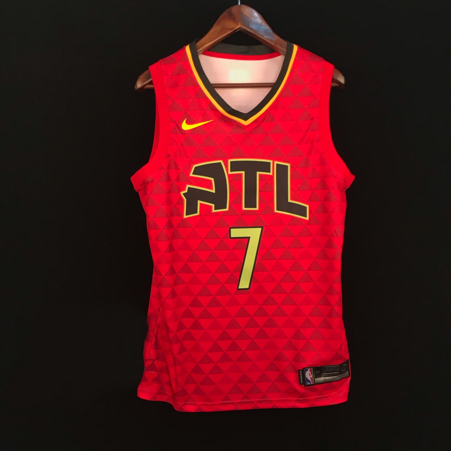 Баскетбольная джерси 2018-19 Jeremy Lin Atlanta Hawks #7 Statement Red