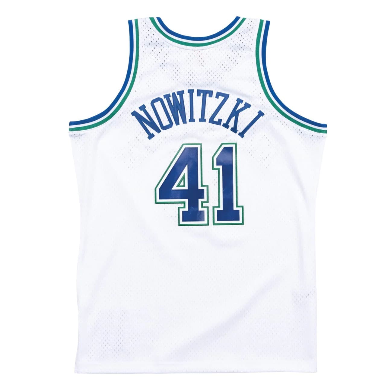 Баскетбольная джерси 1998-99 Dallas Mavericks Dirk Nowitzki #41 Swingman Jersey Hardwood Classics White Jersey