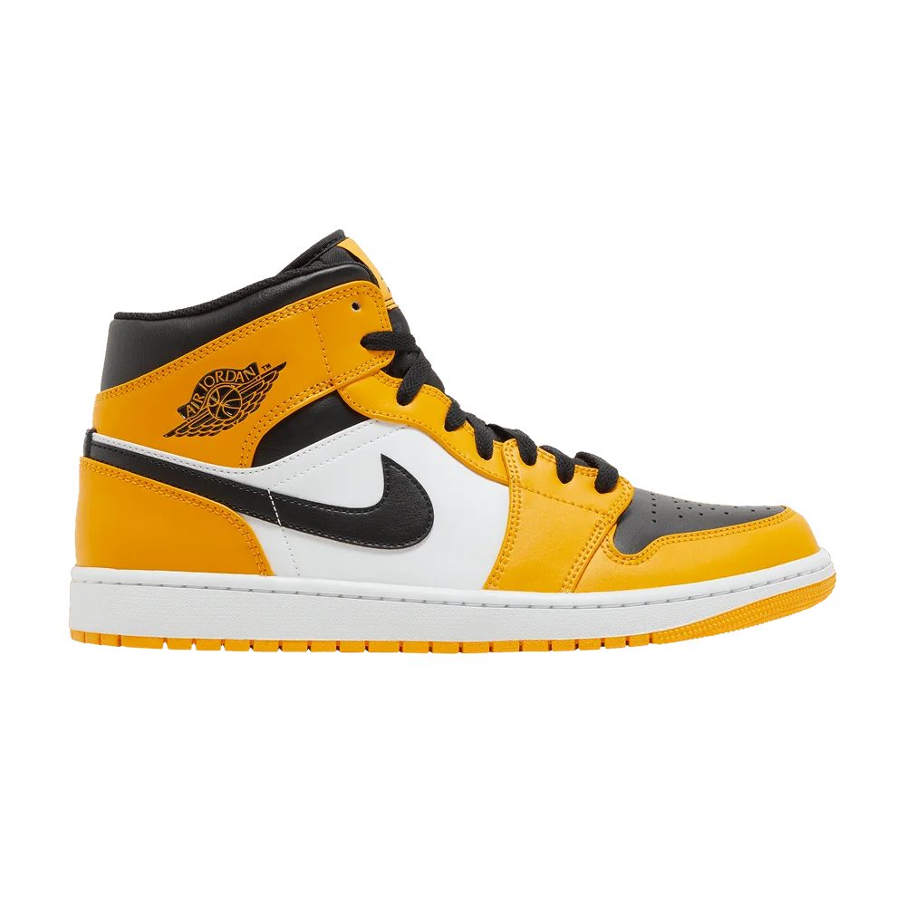 Кроссовки Air Jordan 1 Mid 'Reverse Yellow Toe'