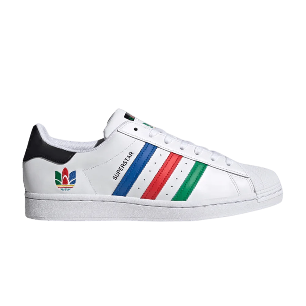 Кроссовки adidas Superstar 'Colorful Trefoil - Cloud White'