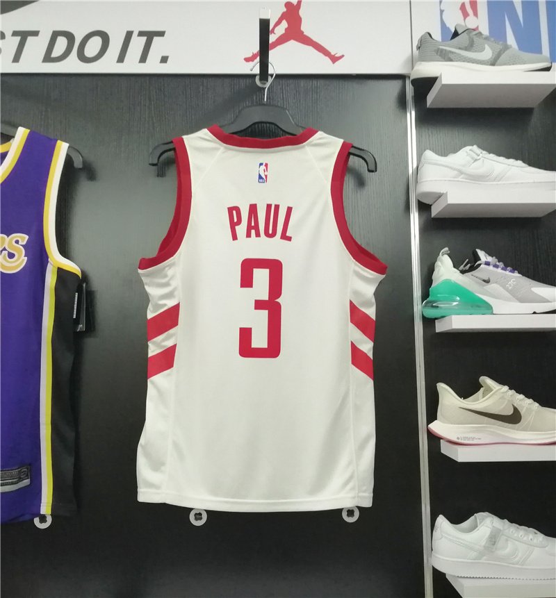 Баскетбольная джерси 2017-18 Chris Paul Houston Rockets #3 Association White