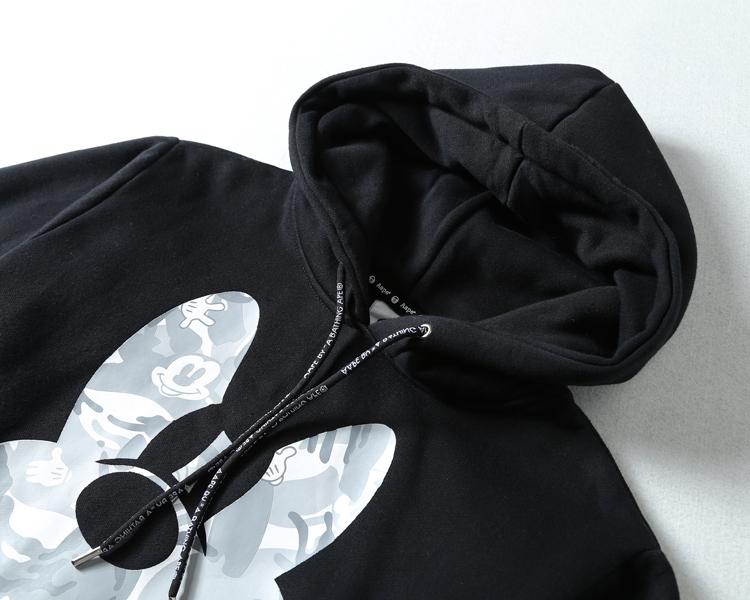 Худи AAPE x Mickey Mouse Black