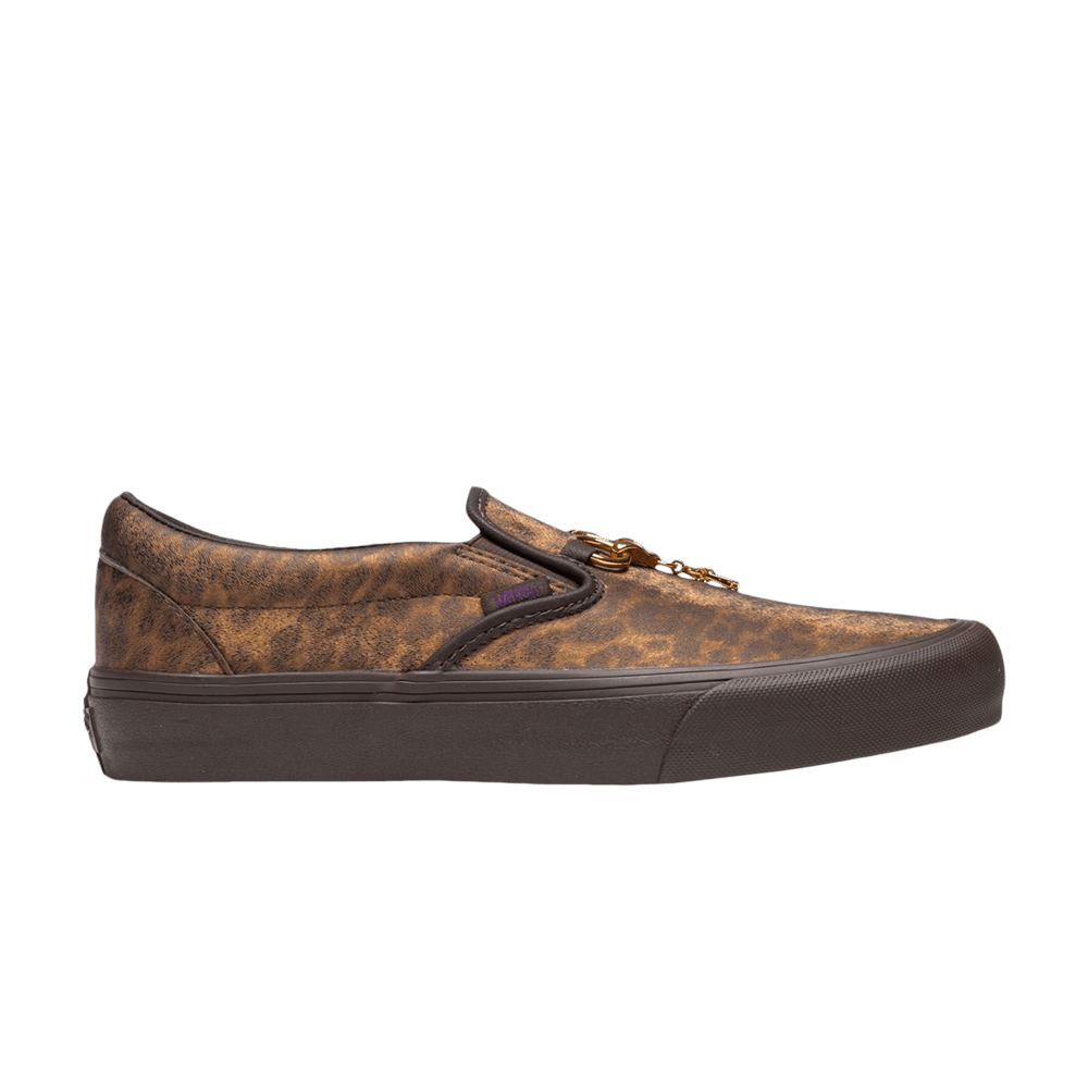 Кроссовки Vans Needles x Vault Classic Slip-On V 'Animal Print - Brown'