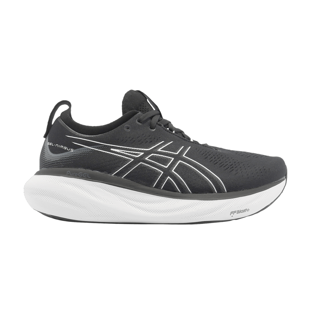 Кроссовки Asics Gel Nimbus 25 4E Wide 'Black Pure Silver'