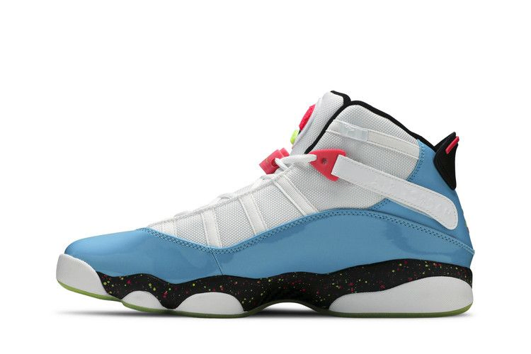 Кроссовки Air Jordan 6 Rings 'Blue Fury Cyber Pink'