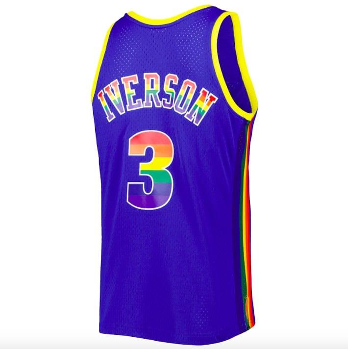 Баскетбольная джерси 2006-07 Denver Nuggets #3 Allen Iverson Mitchell & Ness Reload 3.0 Royal Jersey