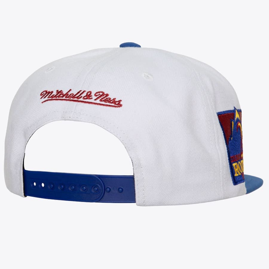Бейсболка Mitchell & Ness White Colorado Rockies Cooperstown Collection Hometown Snapback Hat
