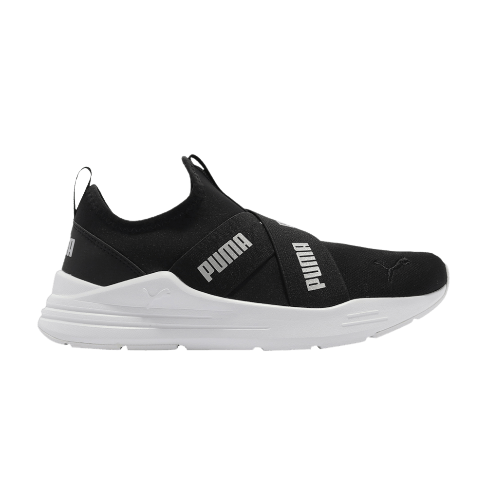 Кроссовки Puma Wmns Wired Run Slip-On 'Black Silver'