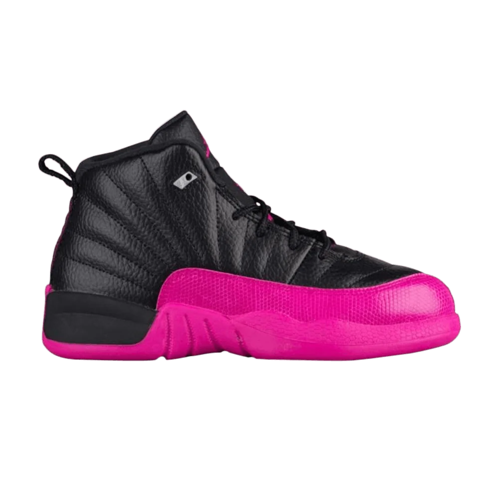 Krossovki-Air-Jordan-12-Retro-PS-Black-Deadly-Pink