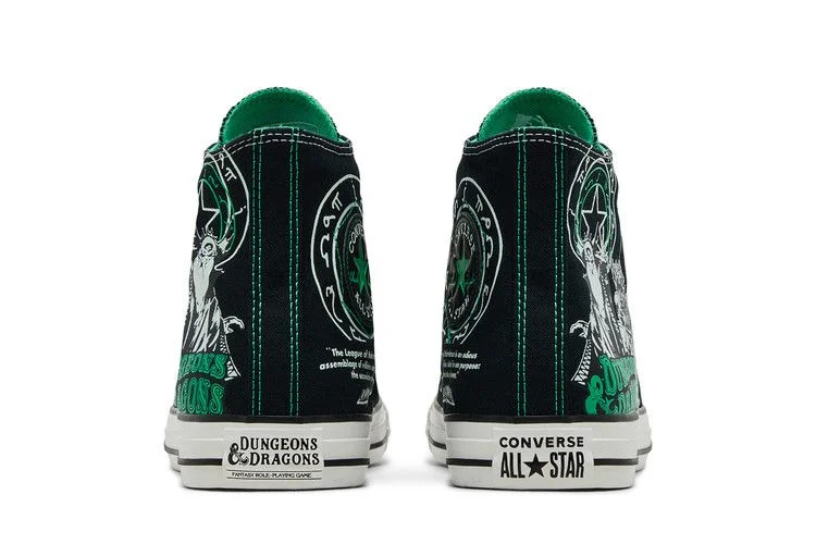 Кроссовки Dungeons & Dragons x Converse Chuck Taylor All Star High 'Black Green'