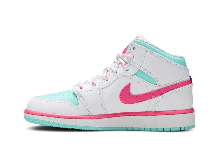 Кроссовки Air Jordan 1 Mid GS 'Digital Pink'
