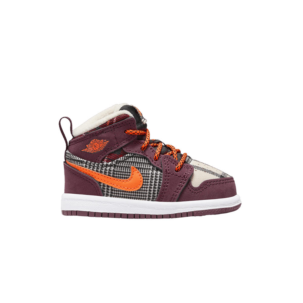 Кроссовки Air Jordan 1 Mid SE TD 'Plaid'