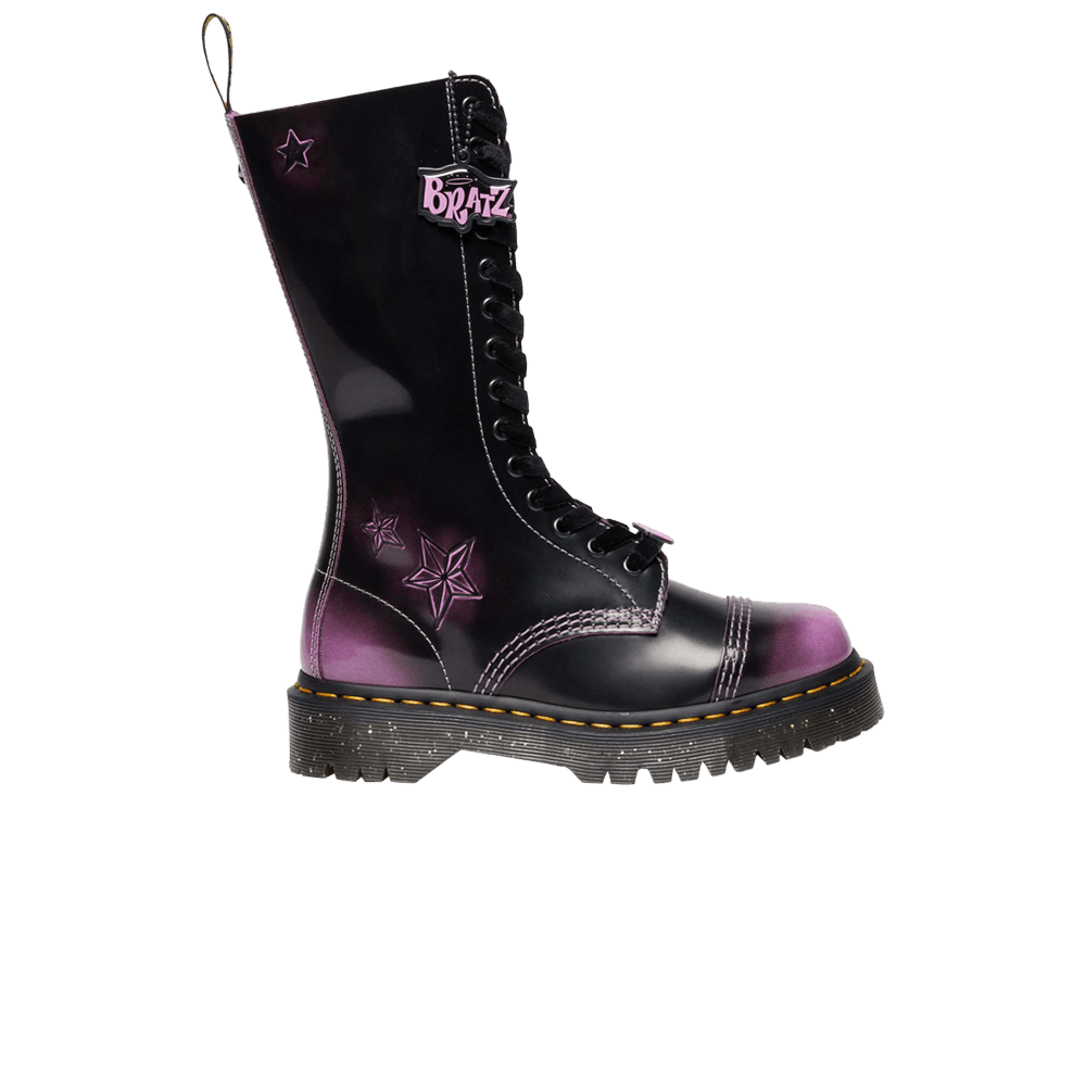 Кроссовки Dr. Martens Bratz x Wmns 1B99 Bex Arcadia Leather Boot 'Black Purple Stars'