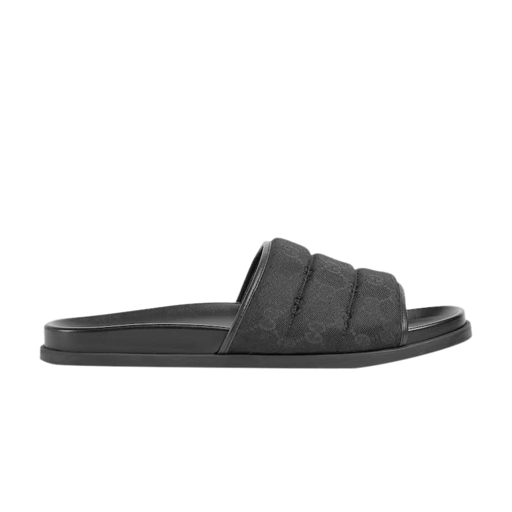 Сандалии Gucci Slide Sandal 'GG Canvas - Black'