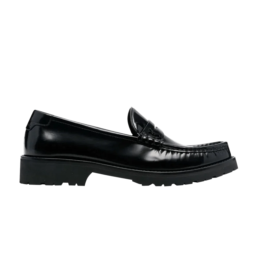 Krossovki-Saint-Laurent-Le-Loafer-Slip-On-Flat-Black