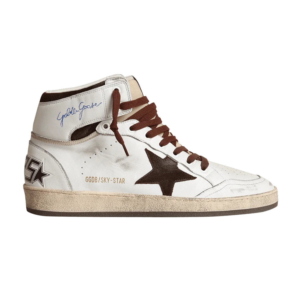 Кроссовки Golden Goose Sky Star High 'White Chocolate Brown'