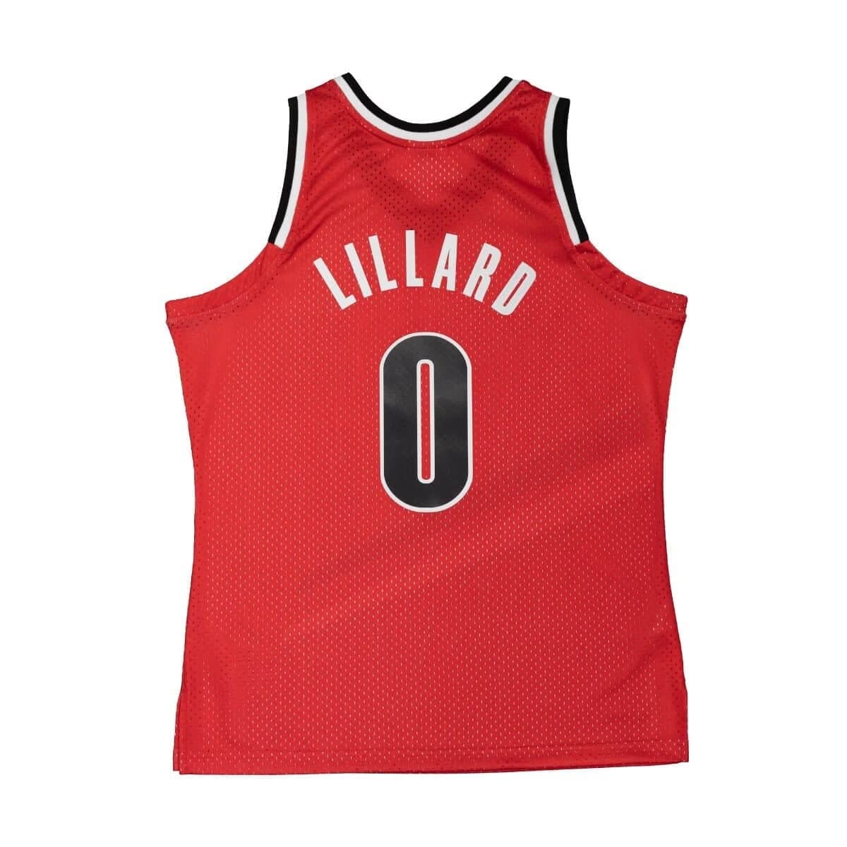 Баскетбольная джерси 2012-13 Portland Trail Blazers Damian Lillard #0 Swingman Hardwood Classics Red Jersey