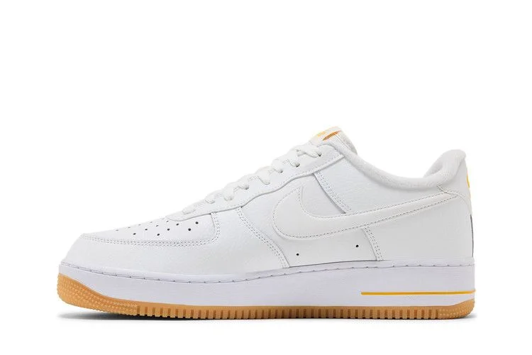 Кроссовки Nike Air Force 1 '07 'White University Gold Gum'