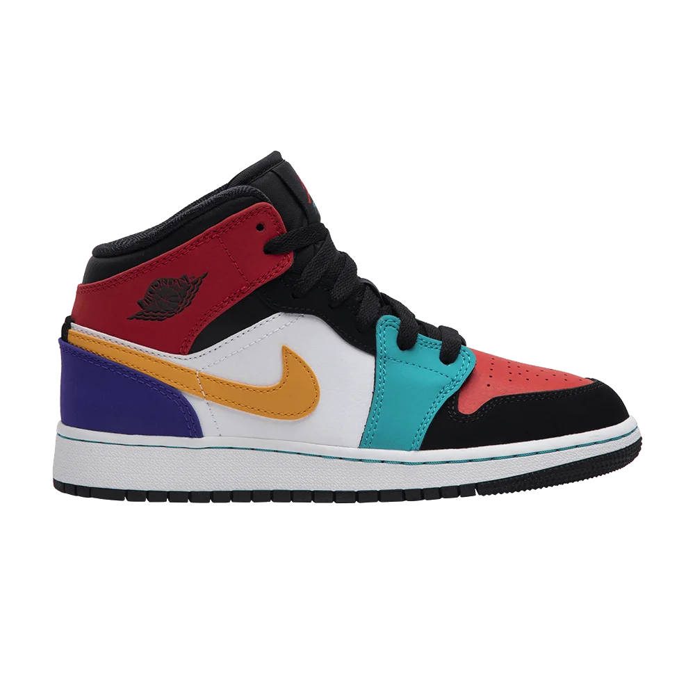 Krossovki-Air-Jordan-1-Mid-GS-Multi-Color