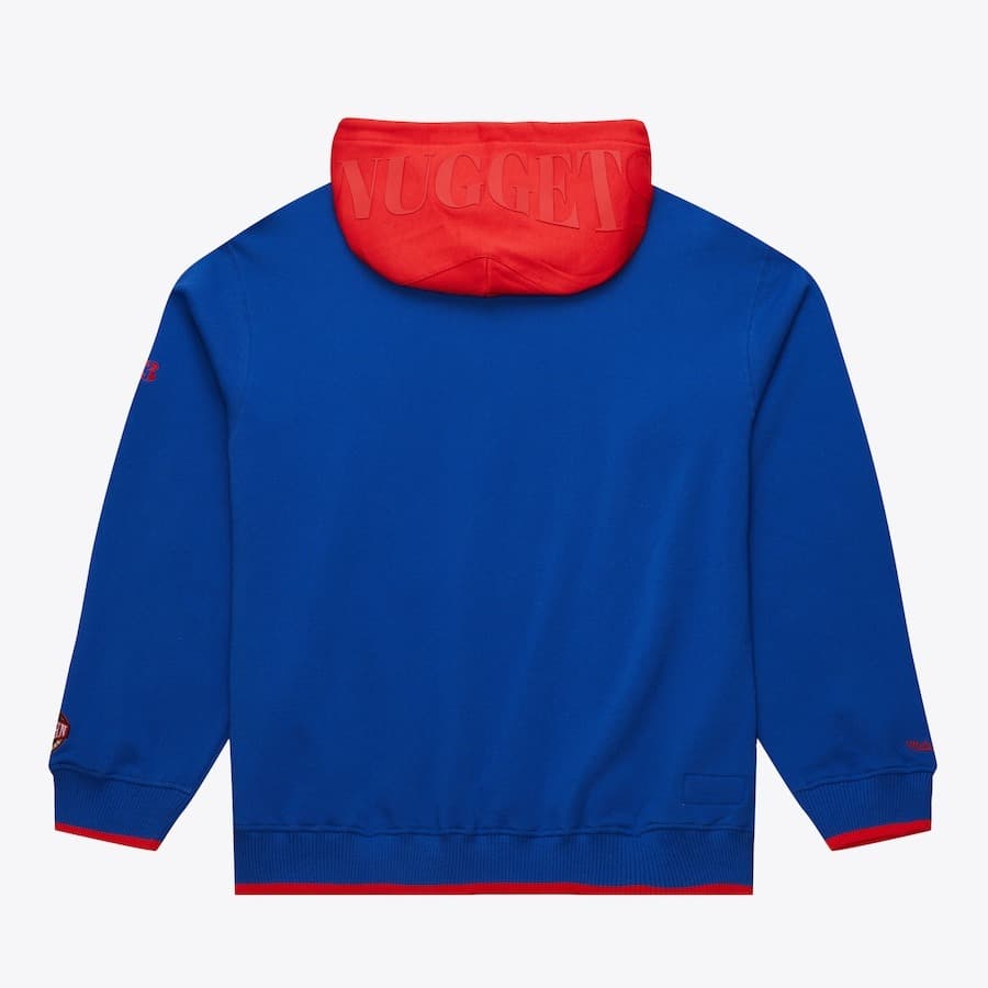 Худи Mitchell & Ness Royal Denver Nuggets Team OG 3.0 Vintage Fleece Pullover Hoodie