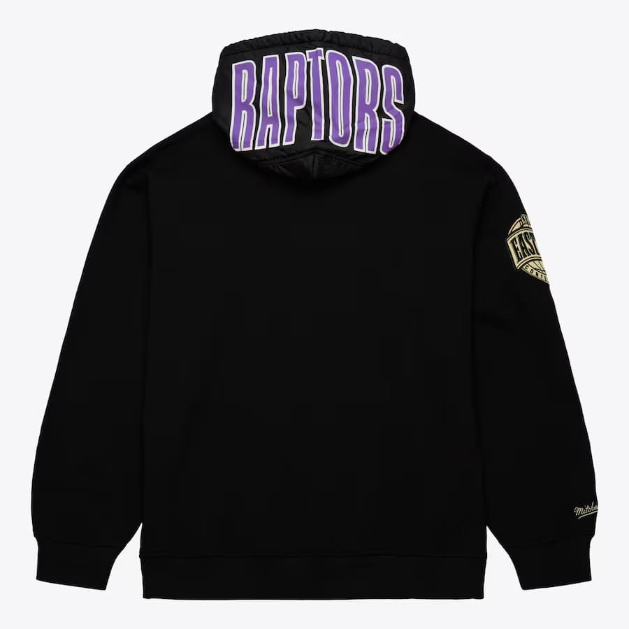 Худи Mitchell & Ness Black Toronto Raptors Team OG 2.0 Vintage Logo Fleece Pullover Hoodie