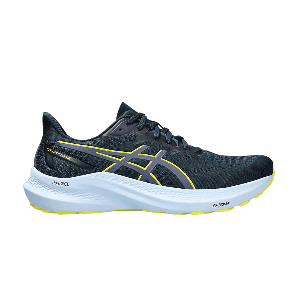 Кроссовки Asics GT 2000 12 Extra Wide 'French Blue Bright Yellow'