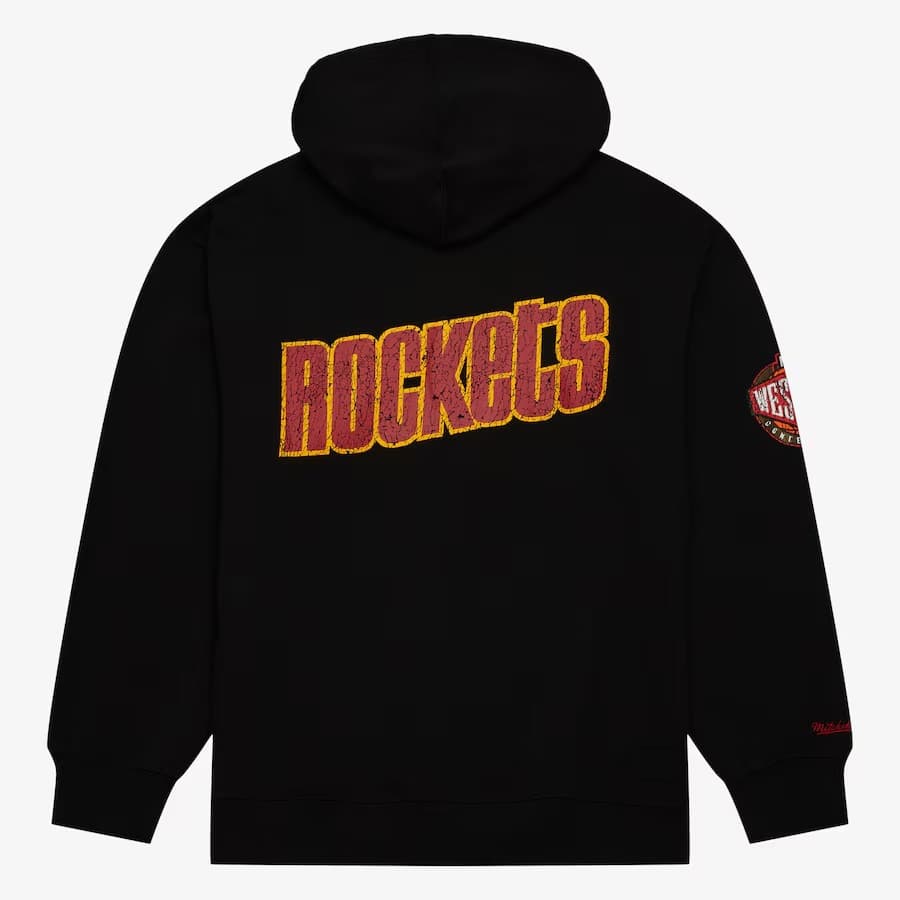 Худи Mitchell & Ness Black Houston Rockets Team OG Fleece Pullover Hoodie