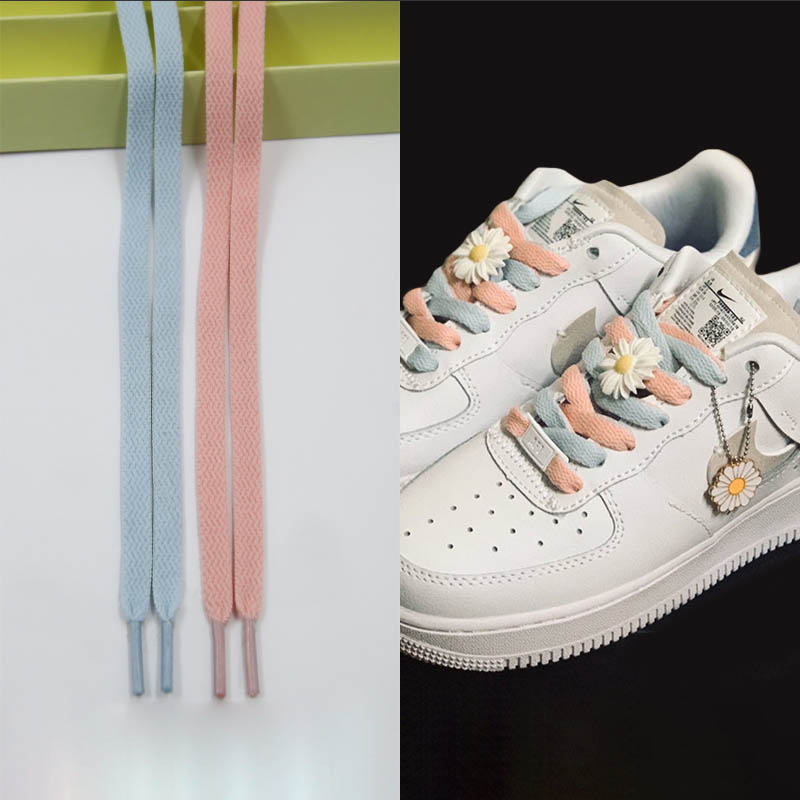 Шнурки Gorilla Guard Air Force 1 Light Blue-Pink Laces