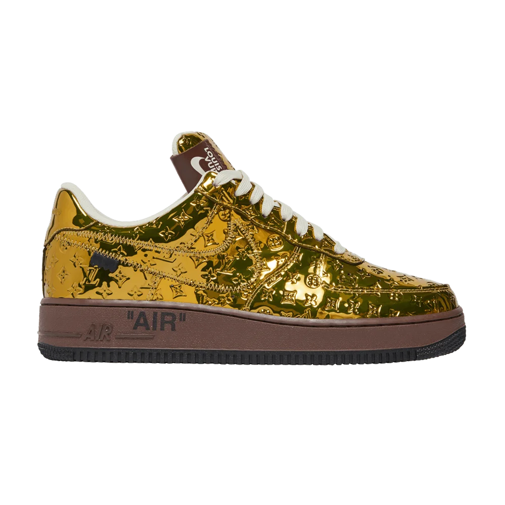 Krossovki-Louis-Vuitton-x-Nike-Air-Force-1-Low-Metallic-Gold