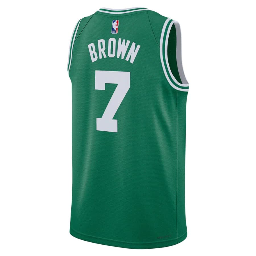 Баскетбольная джерси 2023-24 Boston Celtics Jaylen Brown #7 Swingman Icon Edition Green Jersey