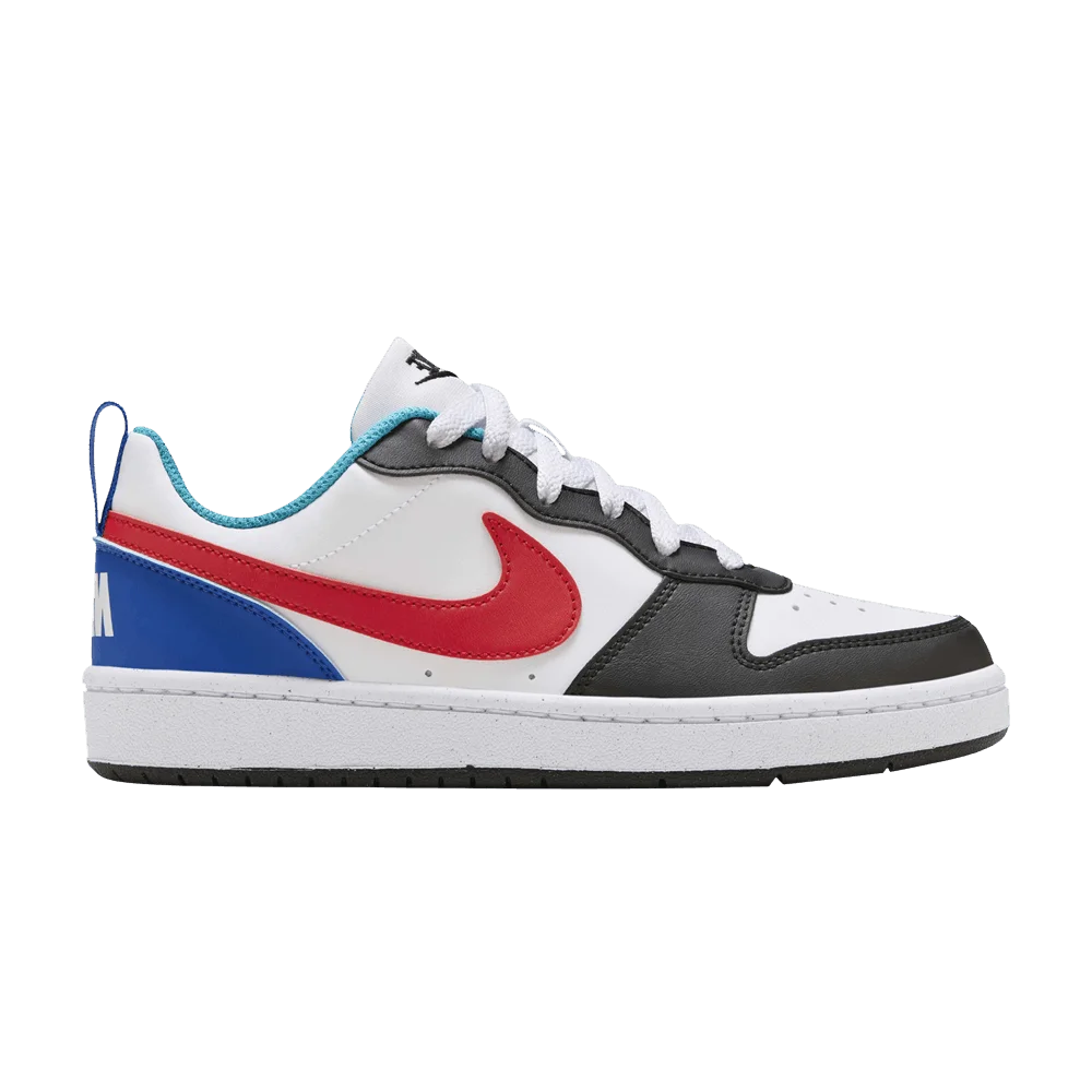 Krossovki-Nike-Court-Borough-Low-Recraft-GS-White-Red-Blue