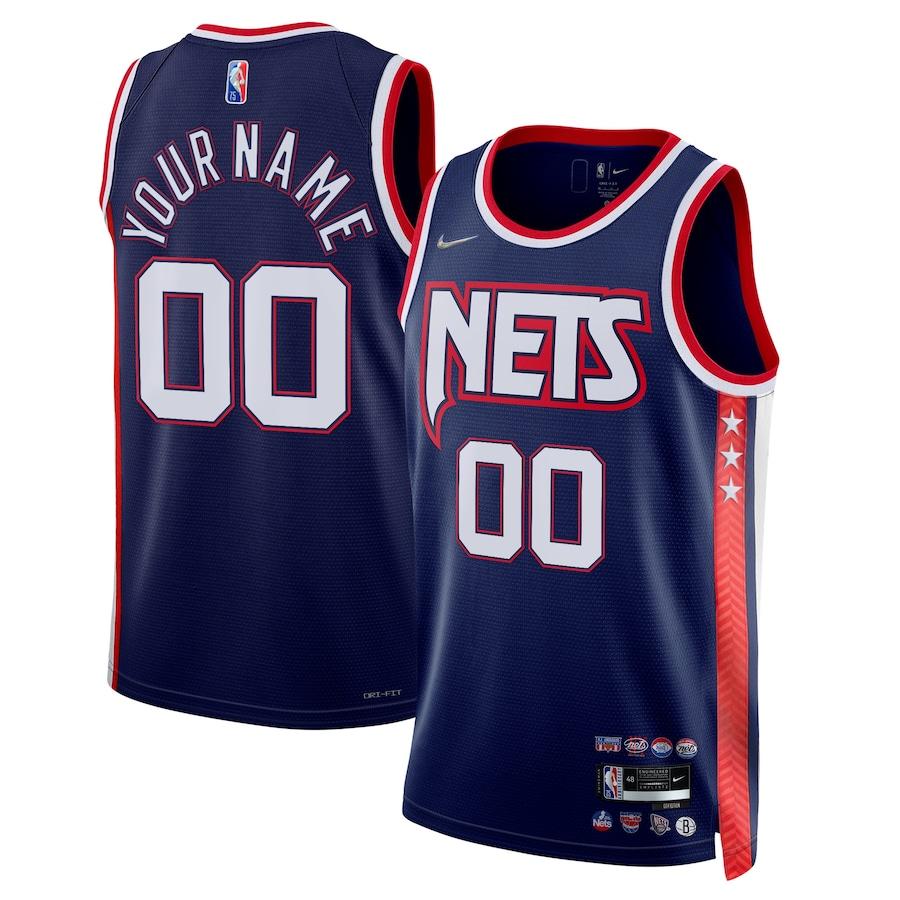 Баскетбольная джерси 2021-22 Brooklyn Nets Nike City Edition Swingman Jersey Custom