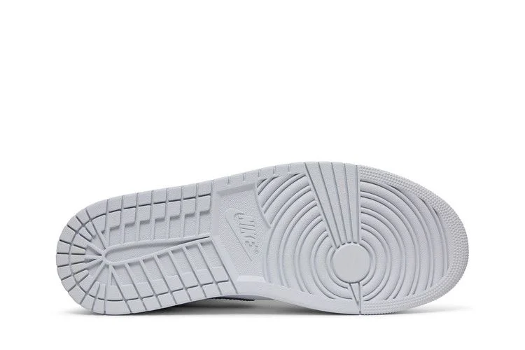 Кроссовки Air Jordan 1 Mid 'White Khaki Blue Void'
