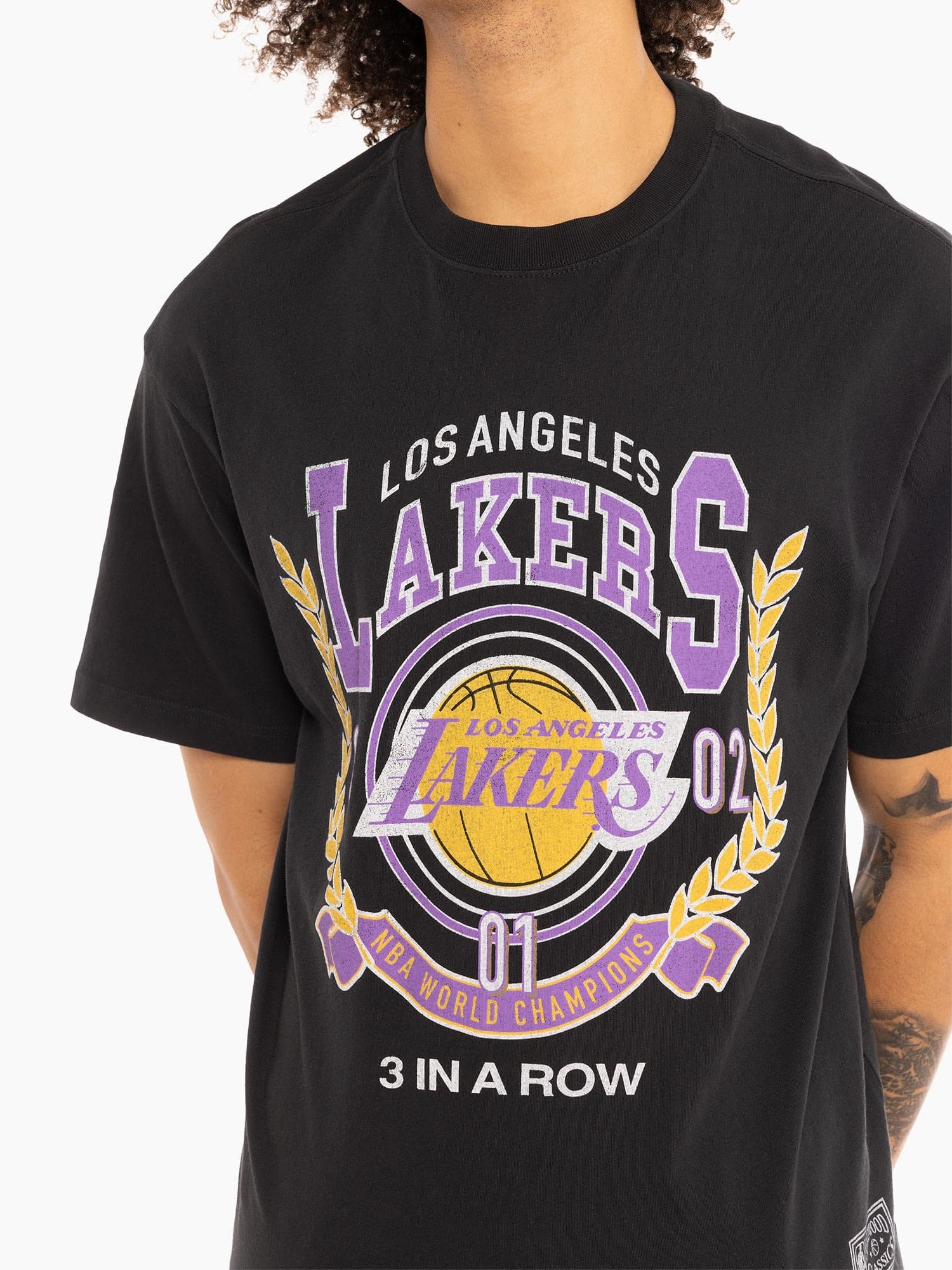 Mitchell-Ness-Los-Angeles-Lakers-Vintage-Arch-T-Shirt-2
