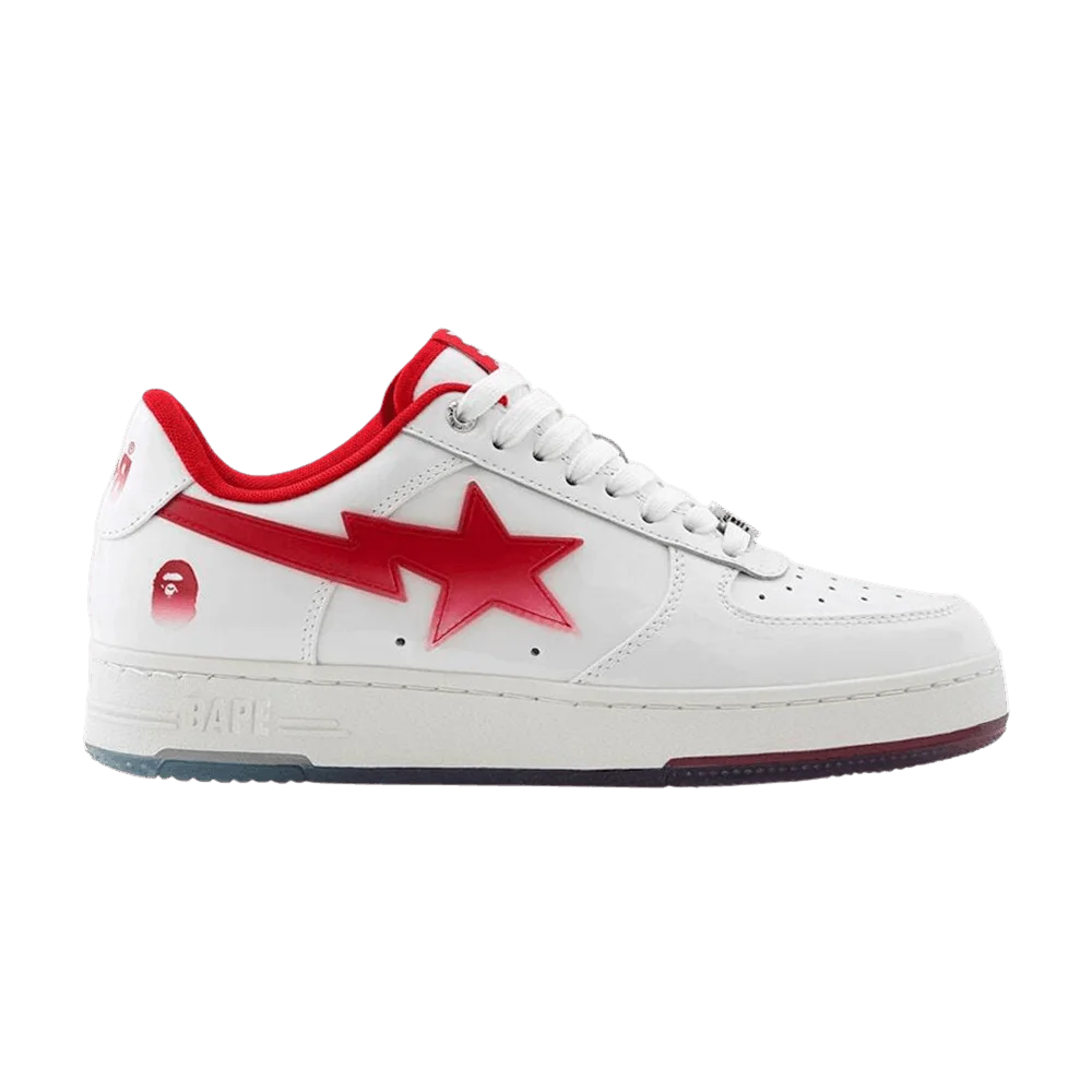 Krossovki-Bape-Sta-4-Red-White