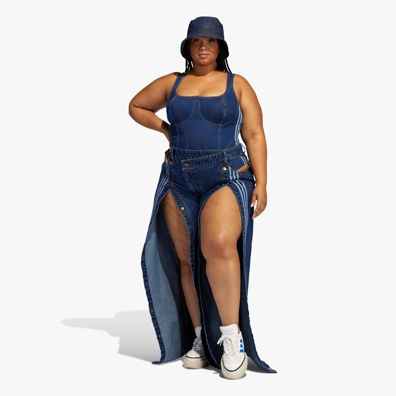 Боди adidas Ivy Park Denim Bodysuit (Plus Size) Dark Denim
