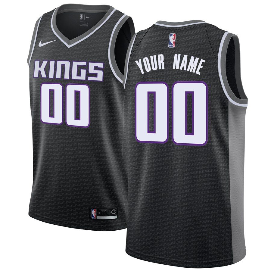 Баскетбольная джерси 2019-20 Sacramento Kings Swingman Custom Black Statement Edition