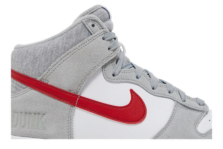 Кроссовки Nike Dunk High SE 'Athletic Club - Light Smoke Grey Gym Red'