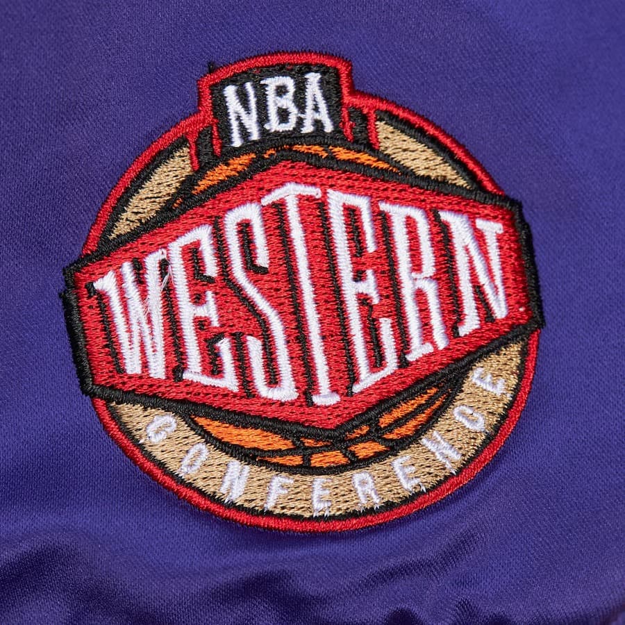Бомбер Mitchell & Ness Purple Phoenix Suns Team OG 3.0 Satin Full Snap Jacket