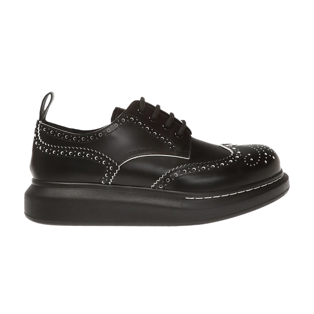Krossovki-Alexander-McQueen-Wmns-Derby-Flat-Black-White