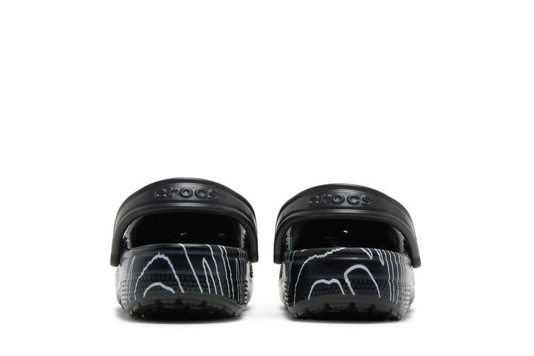 Кроссовки Crocs Ron English x Classic Clog Kids 'Party Animals - Zebra Black'