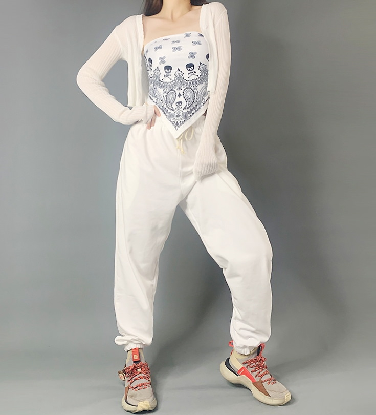 Спортивные брюки 2020 Hip-hop Sweatpants Monochromatic White